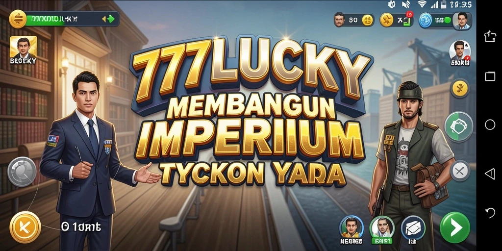 Screenshot gameplay menunjukkan keseruan membangun bisnis di 777LUCKY.