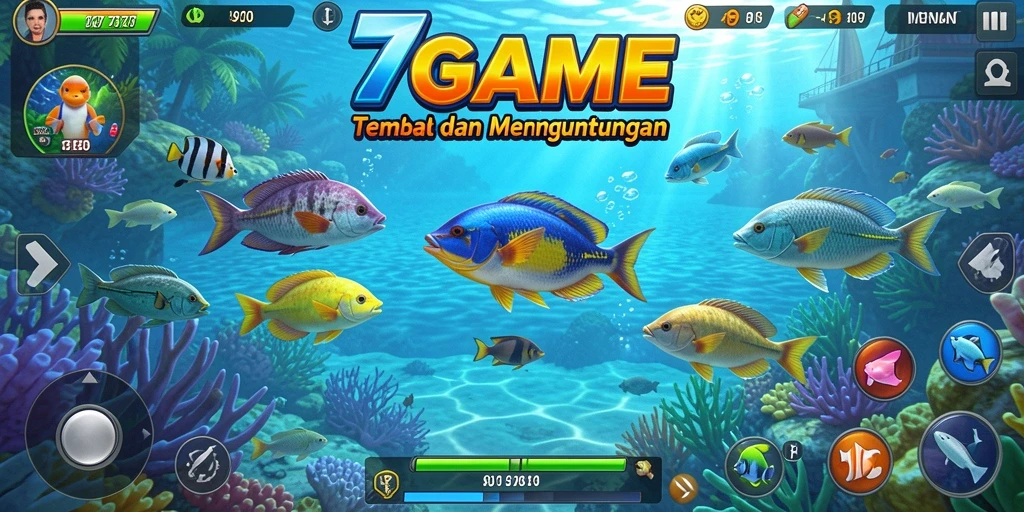 Gameplay seru menembak ikan dengan grafis memukau.