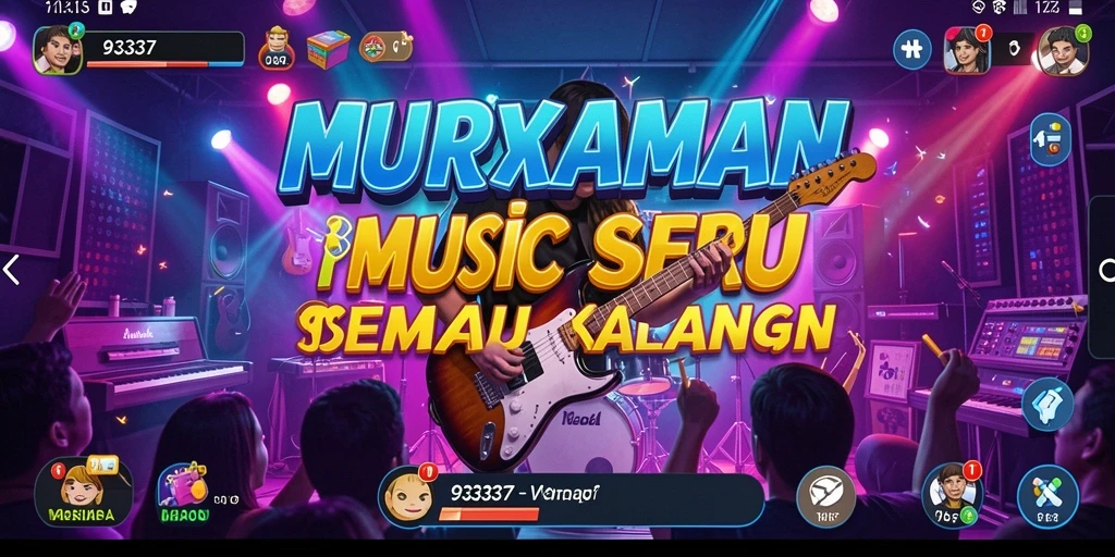 Tangkapan layar utama 93337 menampilkan gameplay musik yang dinamis dan interaktif.