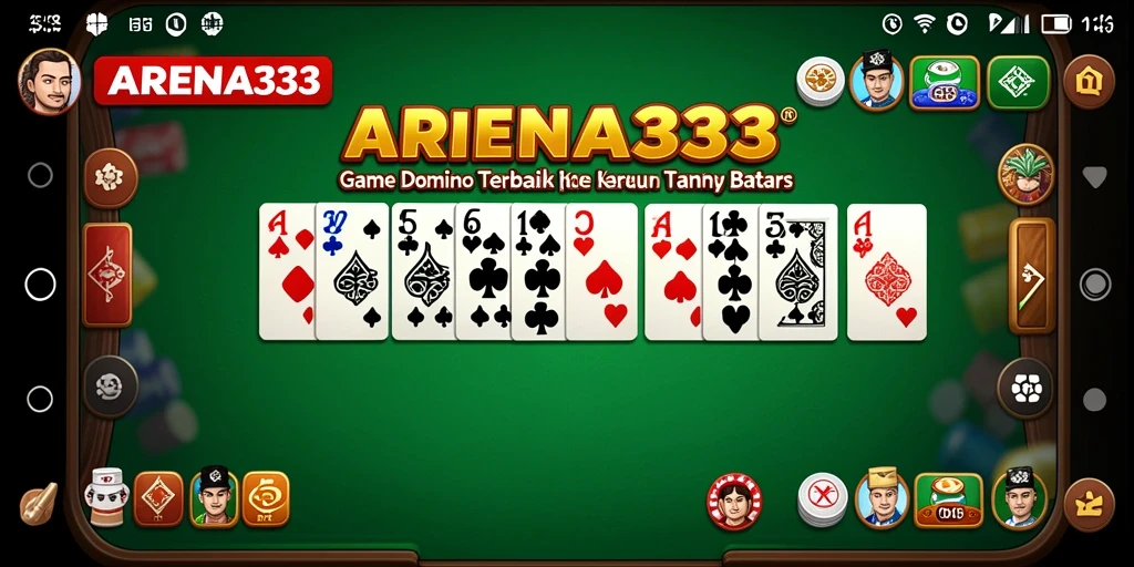 Tampilan menarik dari gameplay Domino ARENA333 yang seru.