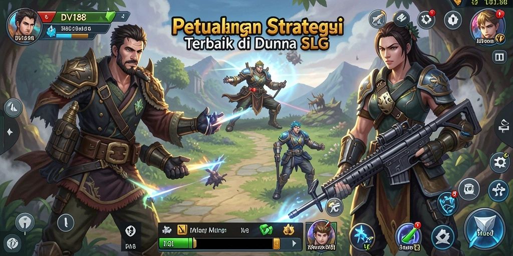 Tangkapan layar DV188 menampilkan aksi seru dalam permainan strategi.