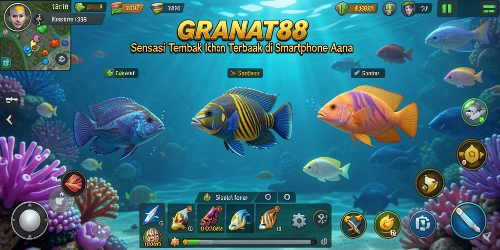 Tangkapan layar menunjukkan momen seru gameplay Tembak Ikan.