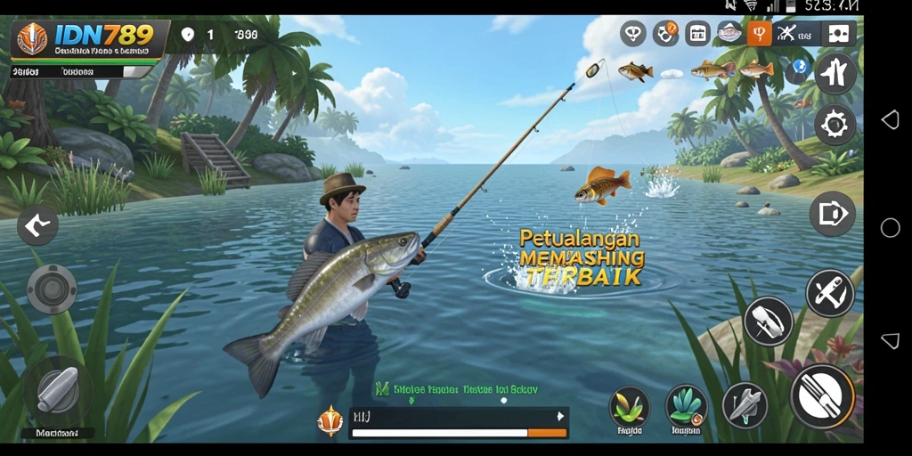 Screenshot utama IDN789 menampilkan pengalaman memancing yang menarik.