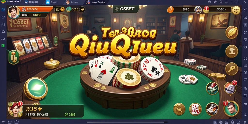 Tampilan gameplay QiuQiu yang seru dan menantang.