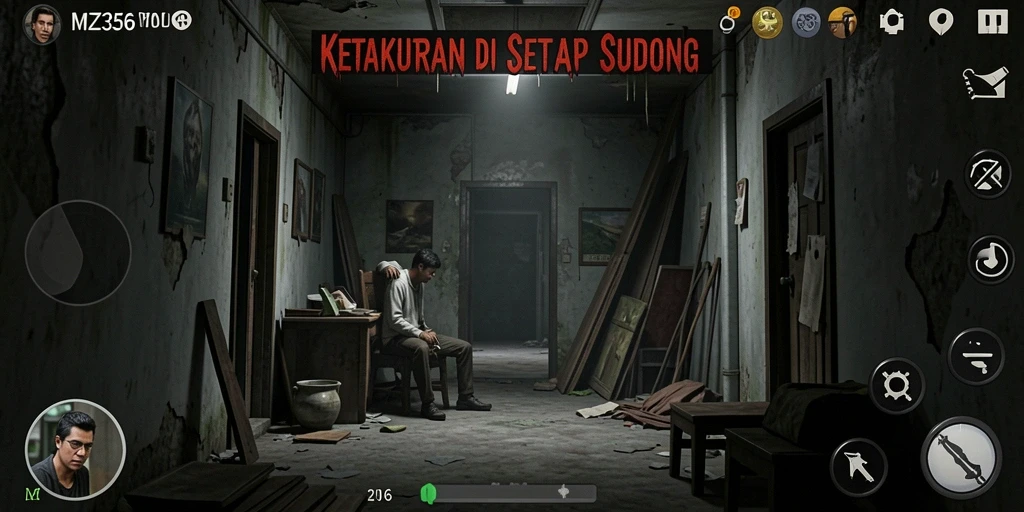 Tampilan gameplay MZ356 yang mencekam dan menyeramkan.