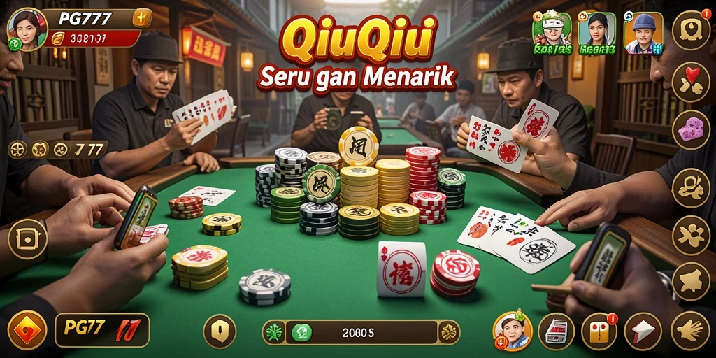 Tampilan gameplay QiuQiu yang mengasyikkan dan penuh warna.