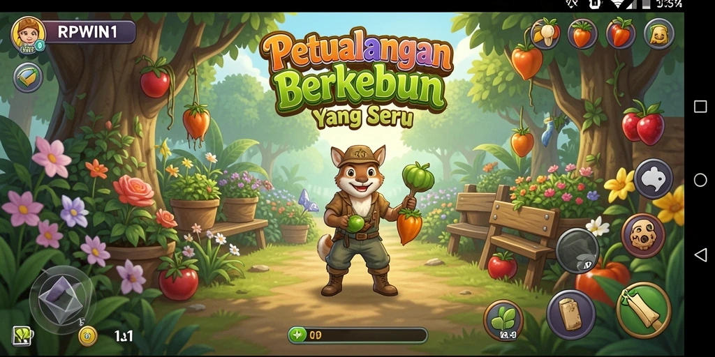 Gameplay seru RPWIN1 dengan elemen pertanian yang menarik.