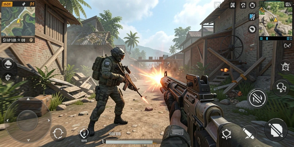 Tampilan gameplay seru SIAP108 dengan aksi TPS yang mendebarkan.