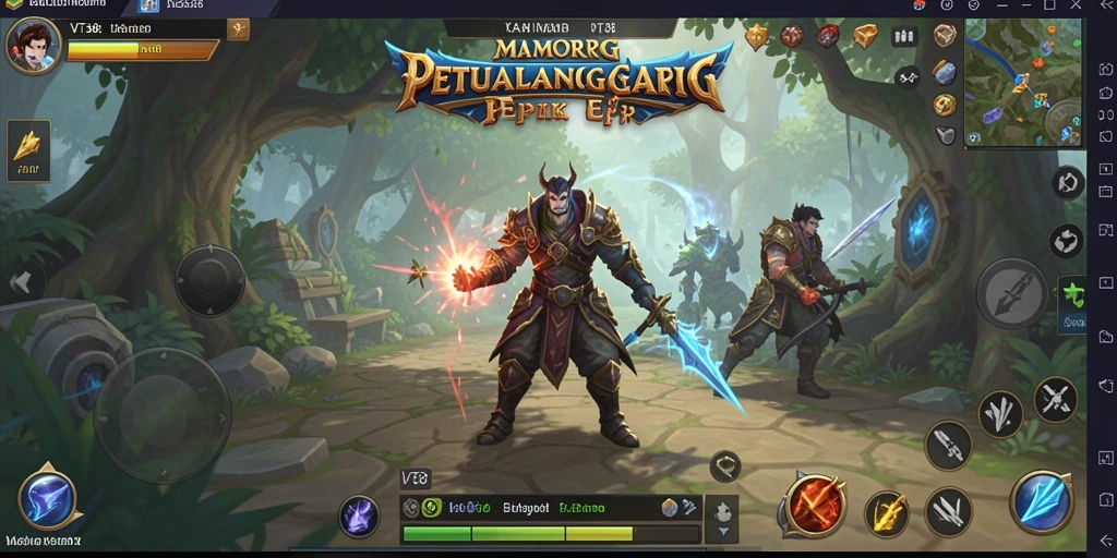 Screenshot gameplay VT38 menampilkan aksi seru dalam dunia MMORPG.