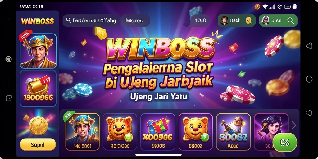 Screenshot dari gameplay WINBOSS yang menakjubkan dan penuh warna.